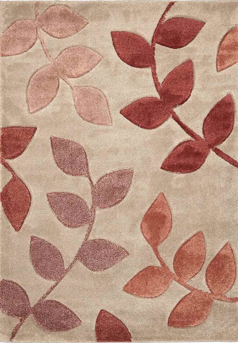 Newport Leaf Rug – Hand-Carved Floral Design
