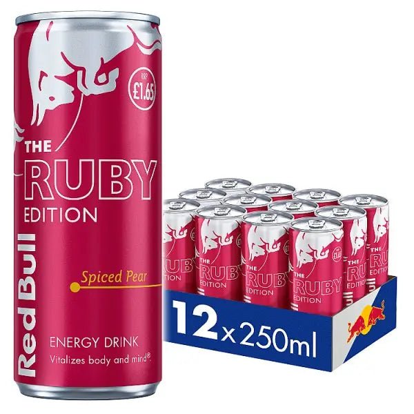Red Bull Energy Drink Ruby Edition 250ml 12 Pack (Case of 12)