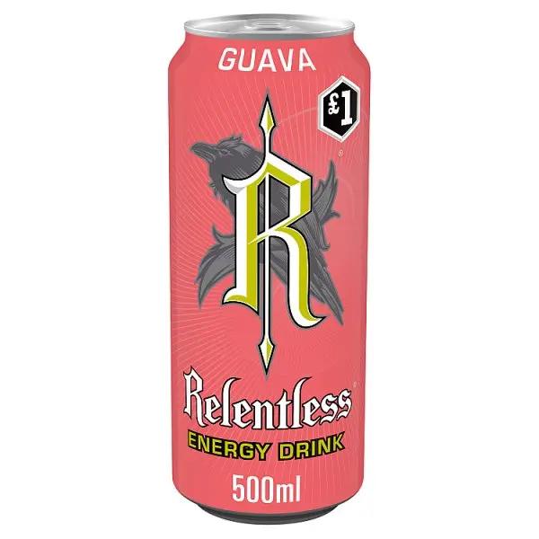 Relentless Guava Energy Drink 500m (Case of 12)