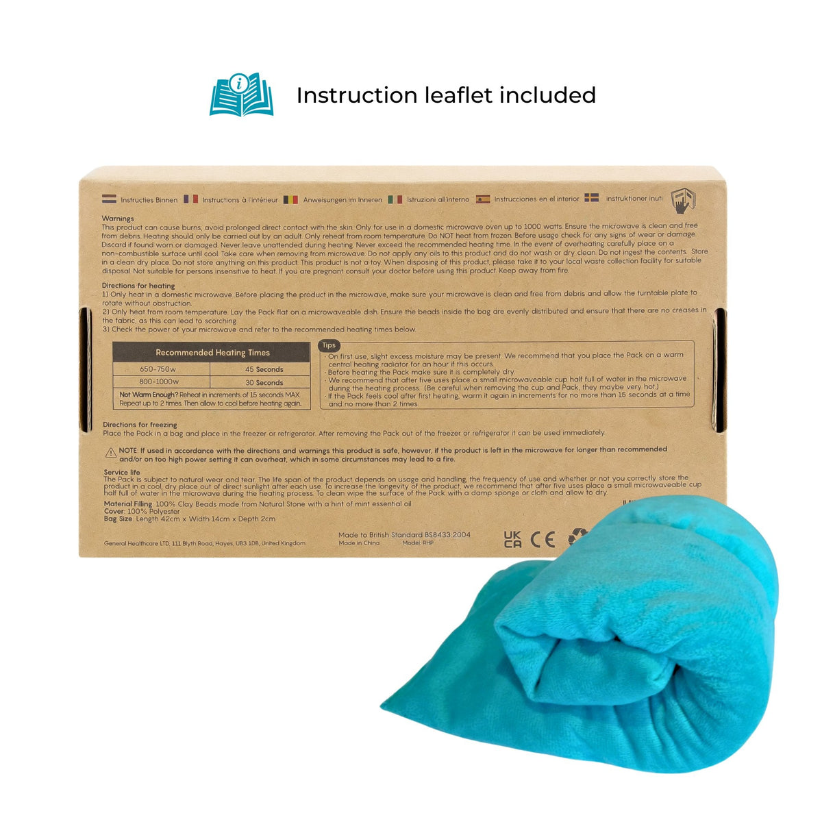 Revitale Microwave Heat Pack Mint 42cm