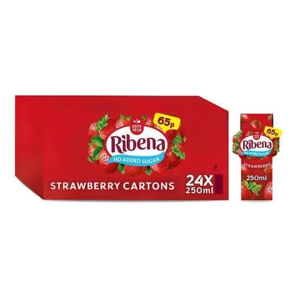 Ribena Strawberry Juice Drink 250ml PMP 65p (Case of 24)