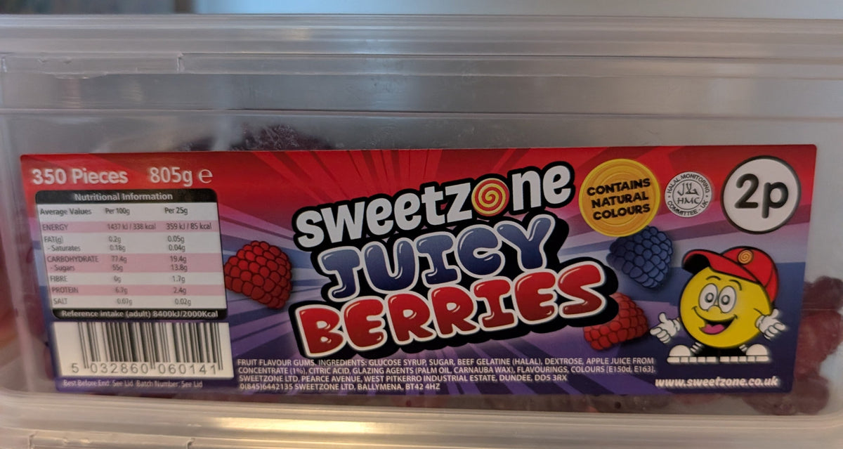 Sweetzone Juicy Berries Tub β 350 Pieces ππ«