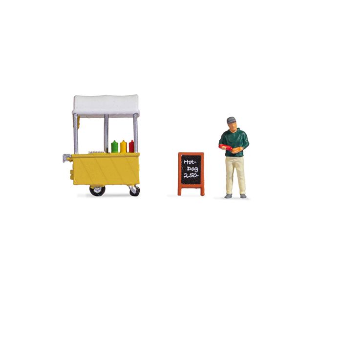 Hot Dog Stand Tiny Scene Set Terrarium Figure 16505