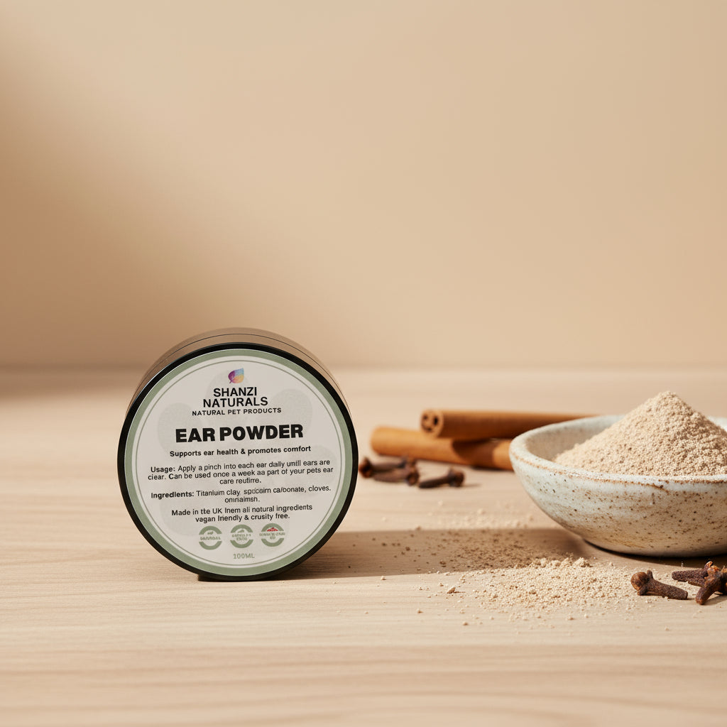 Ear Powder for Dogs & Cats – Helps Keep Ears Dry, Fresh & Comfortable
