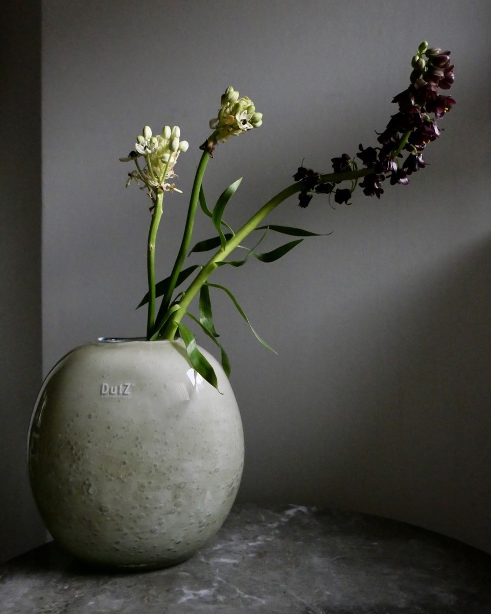 Vase Decor OVALI - PISTACHE BUBBLES