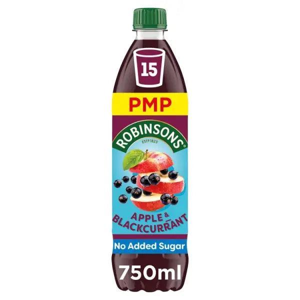 Robinsons Apple & Blackcurrant No Added Sugar Squash PMP 750ml (Case of 12)