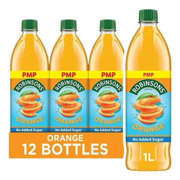Robinsons Orange No Added Sugar Squash PMP 1L (Case of 12)
