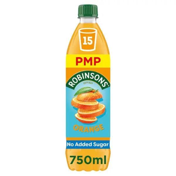Robinsons Orange No Added Sugar Squash PMP 750ml (Case of 12)