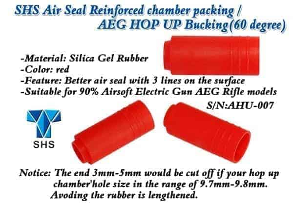 Rocket 60 degree Reinforced chamber packing AEG hop up buc