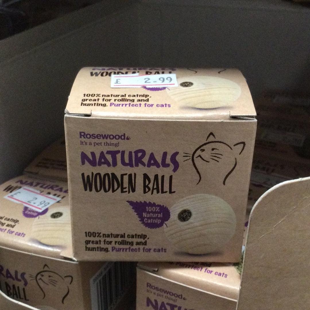 Rosewood Naturals Wooden Ball - Case of 16