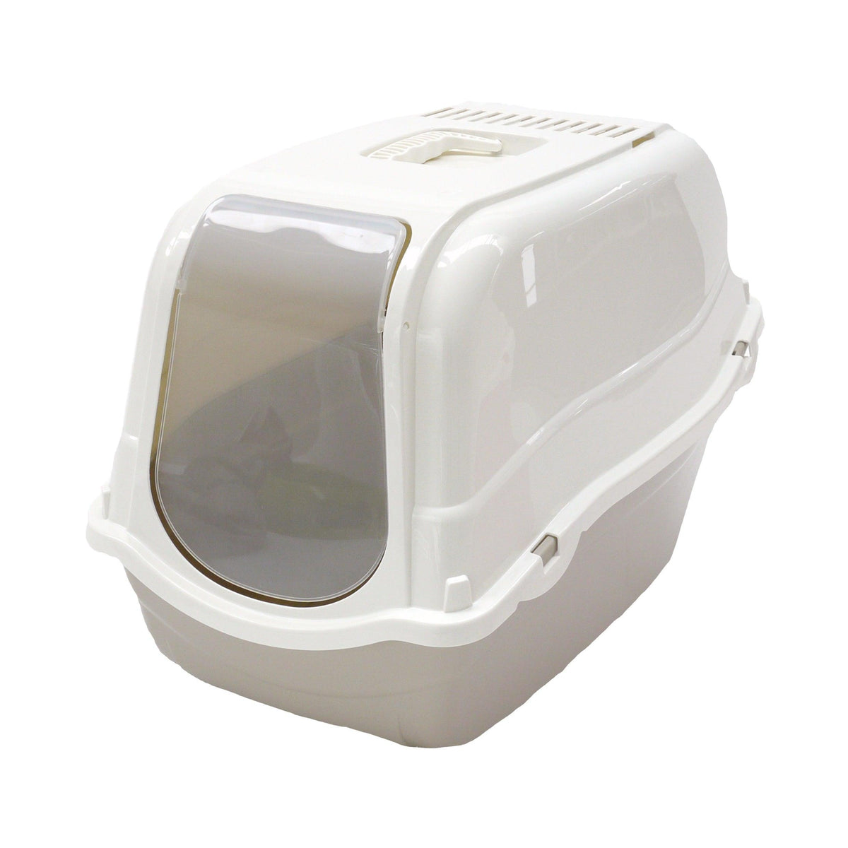 Rosewood Romeo Hood Cat Litter Box Mocha Large