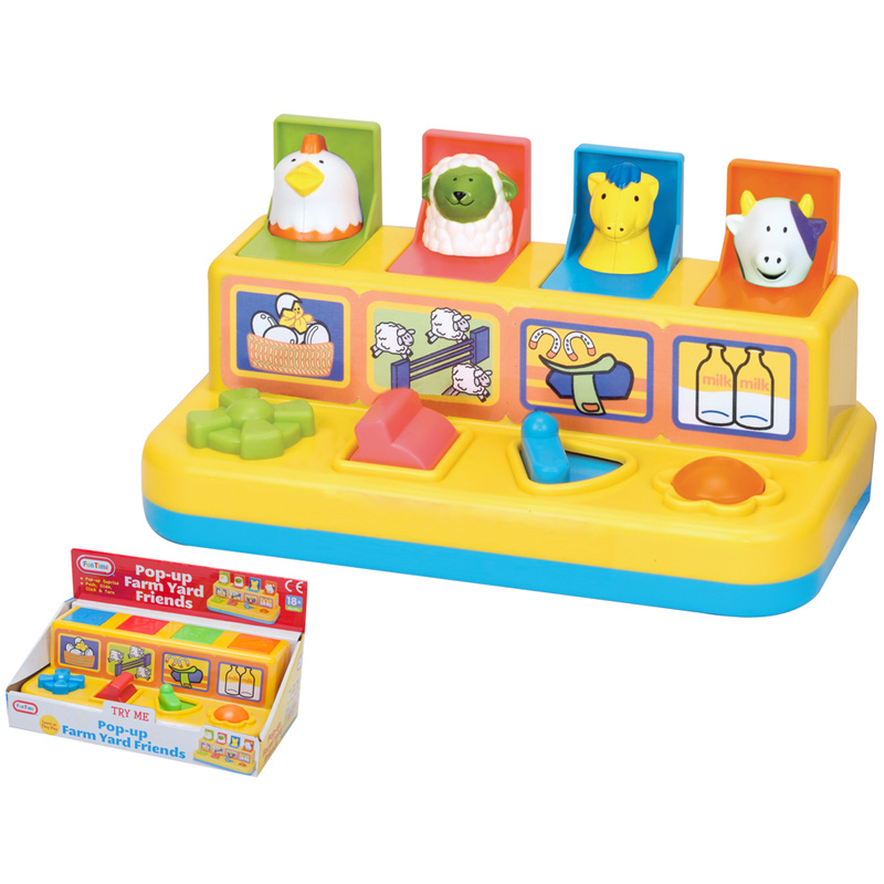 Pop Up Farmyard Friends β Colour Match Activity Toy with Chick, Lamb, Horse & Cow | 18m+