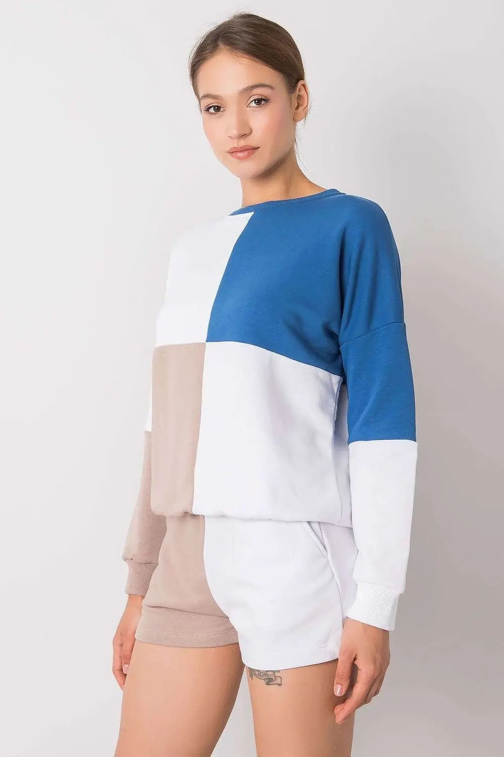 Rue Paris Casual Blouse and Shorts Set