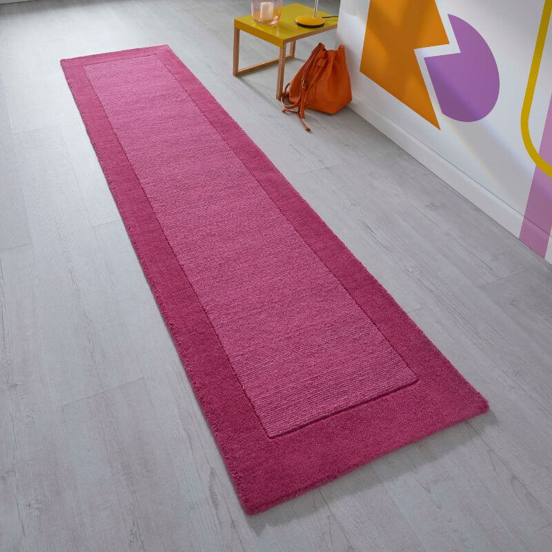 Colours Bordered Rug – Handmade Wool Rug