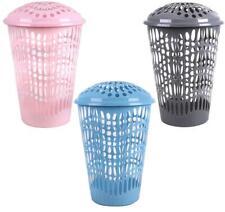 Durable Plastic Laundry Hamper with Lid Keep Laundry Organized
