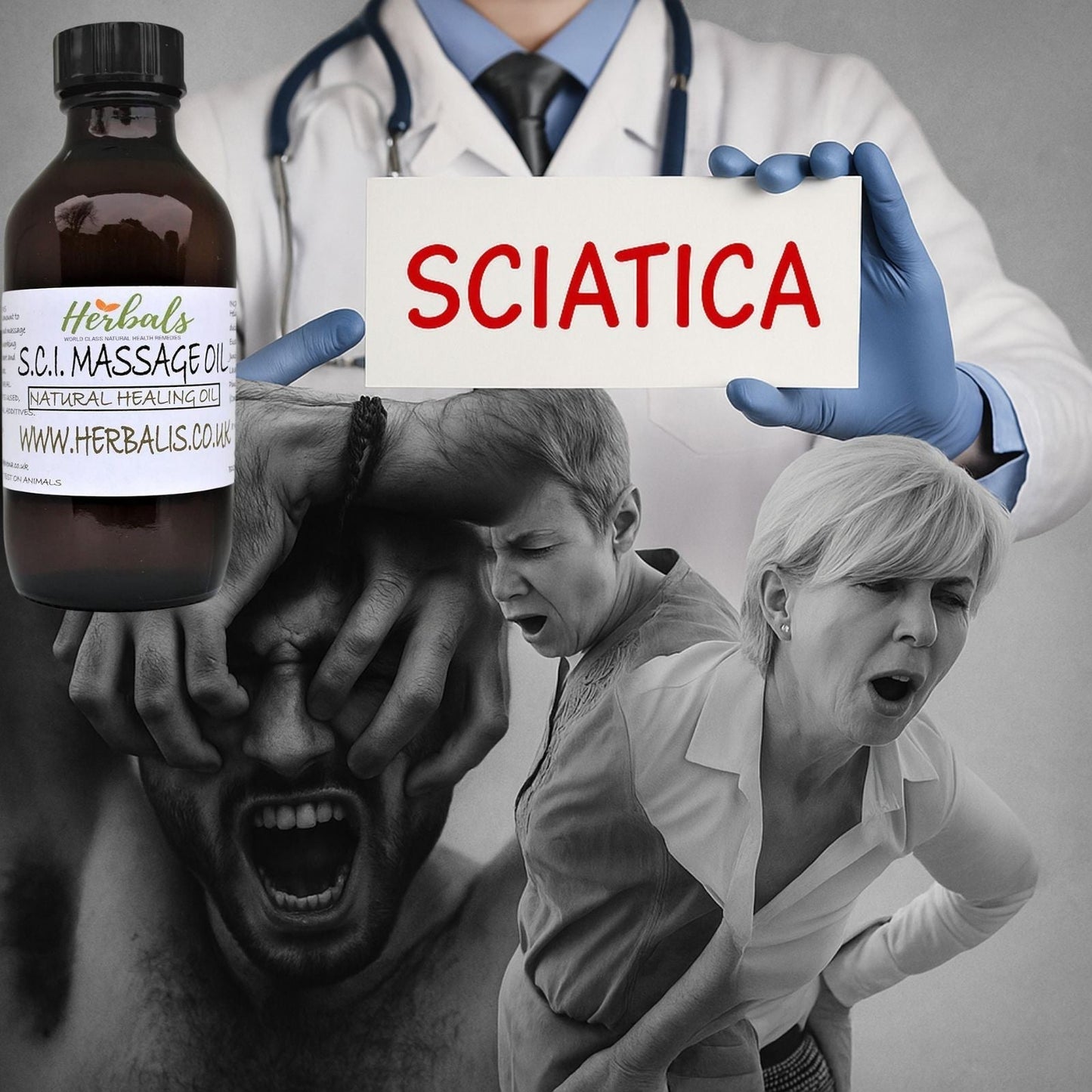 Sciatica & Nerve Pain Relief Oil | Natural Herbal Massage Oil