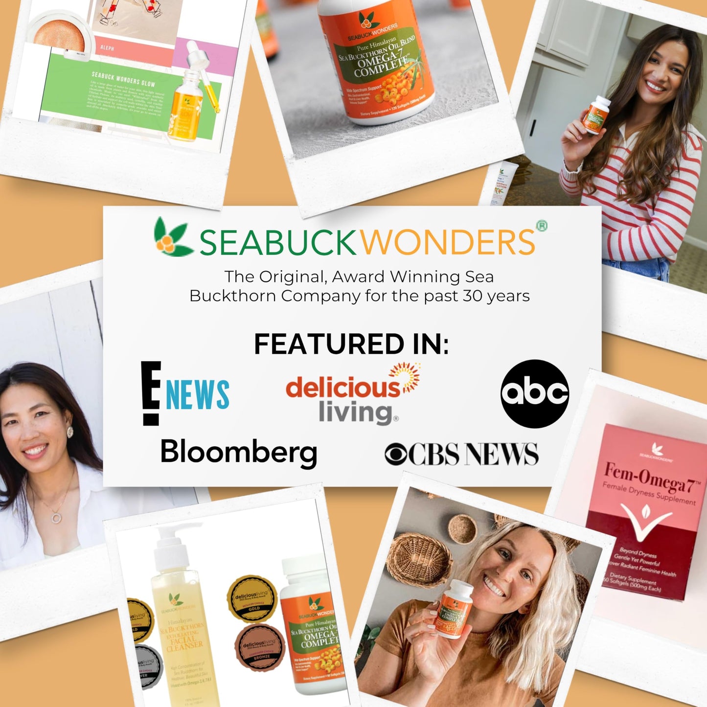 SeabuckWonders Sea Buckthorn Seed Oil – 100% Certified Organic – 1 FL OZ