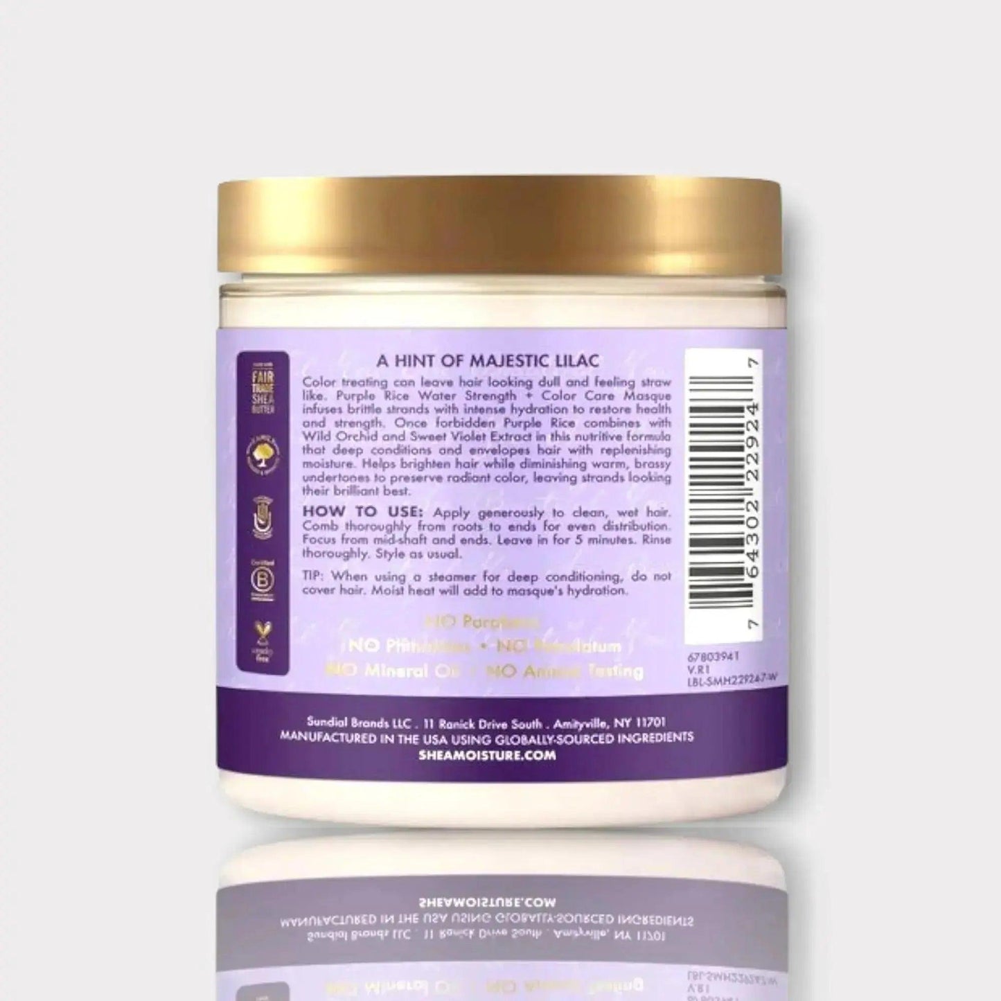Shea Moisture Purple Rice Water Strength & Color Care Masque