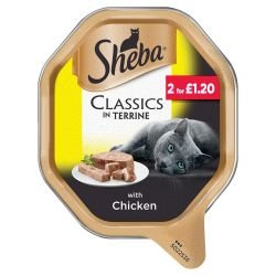 Sheba Classics Cat Tray with Chicken in Terrine 85g