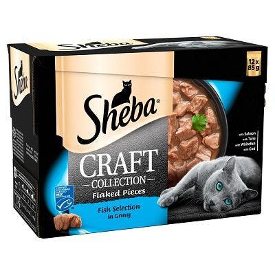 Sheba Pouch Craft Coll Fish Chunks in Gravy 12x85g