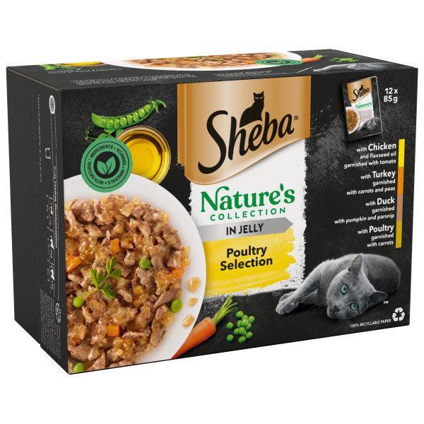 Sheba Natures Collection Poultry Selection in Jelly Pouches 12 x 85g - Case of 4