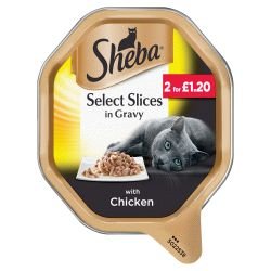 SHEBA Select Slices Cat Tray Chicken in Gravy 85g