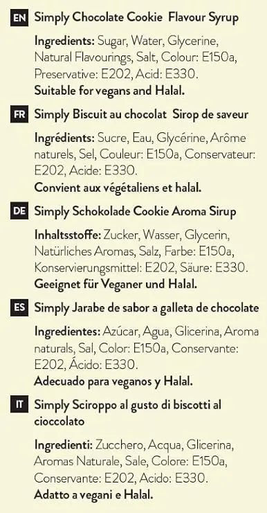 Simply Chocolate Cookie Syrup
