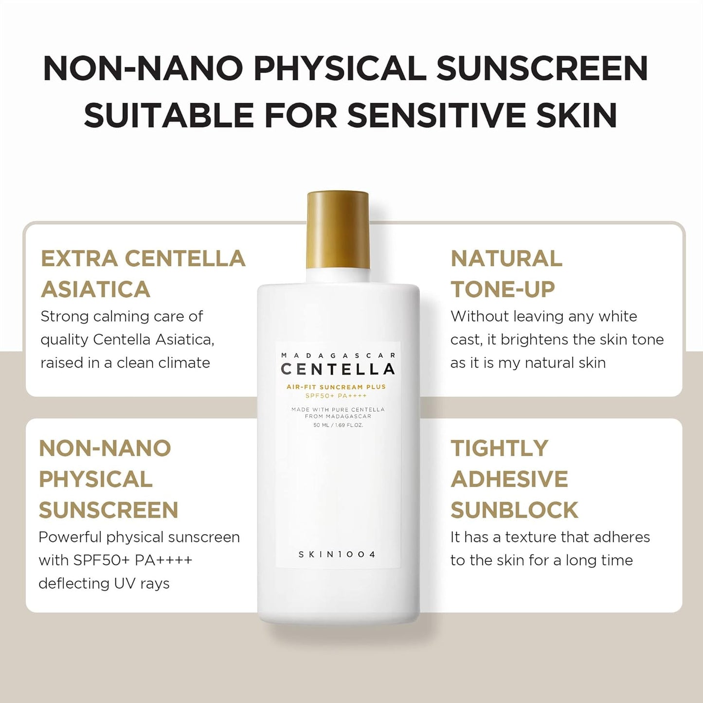 SKIN1004 Madagascar Centella Air-Fit Suncream Plus SPF50+ PA++++
