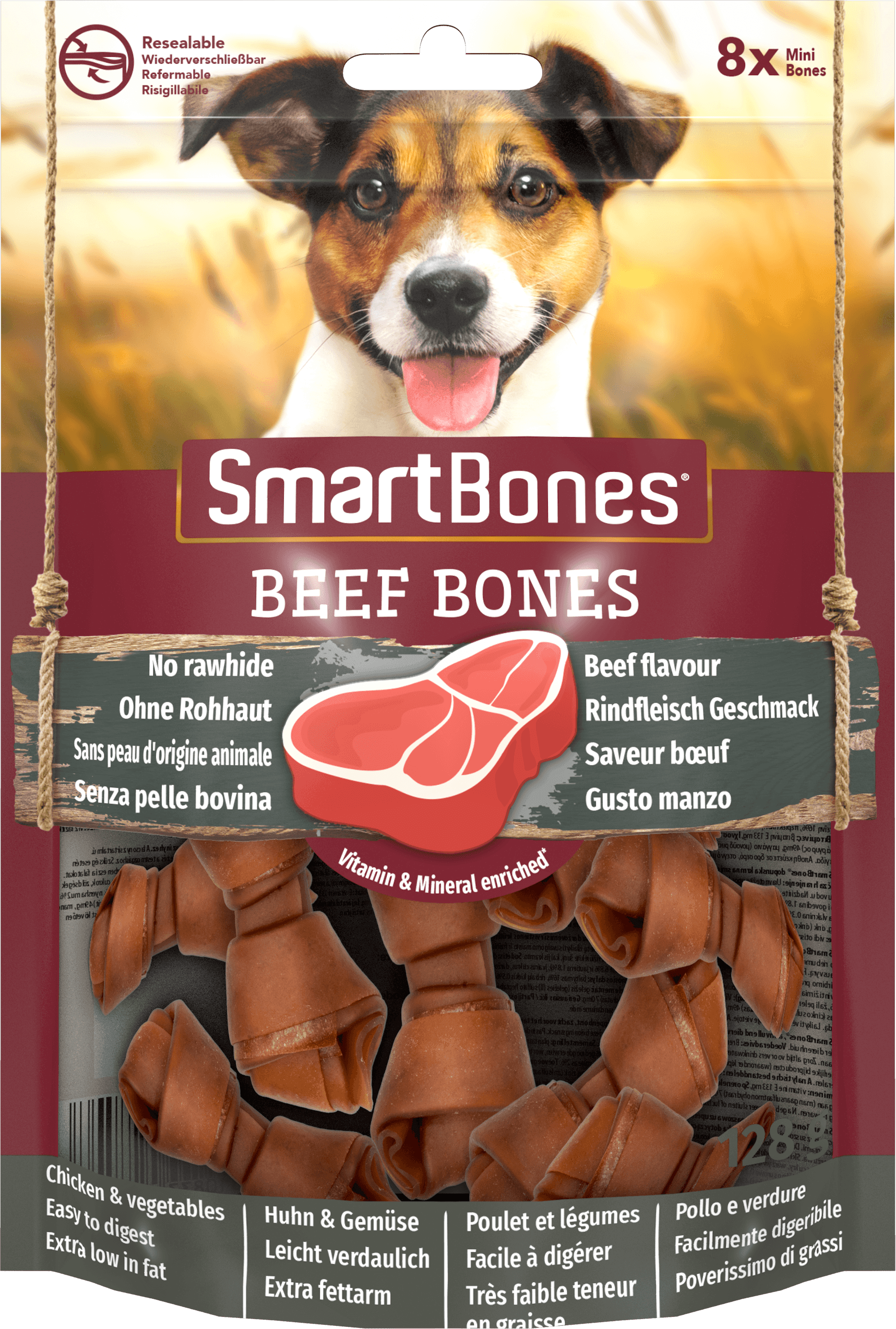 SmartBones Beef Mini 8pc x 7