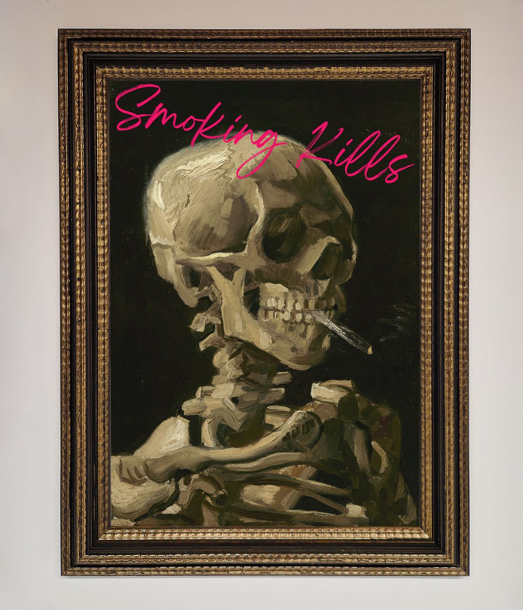 Smoking Kills Framed Wall Art