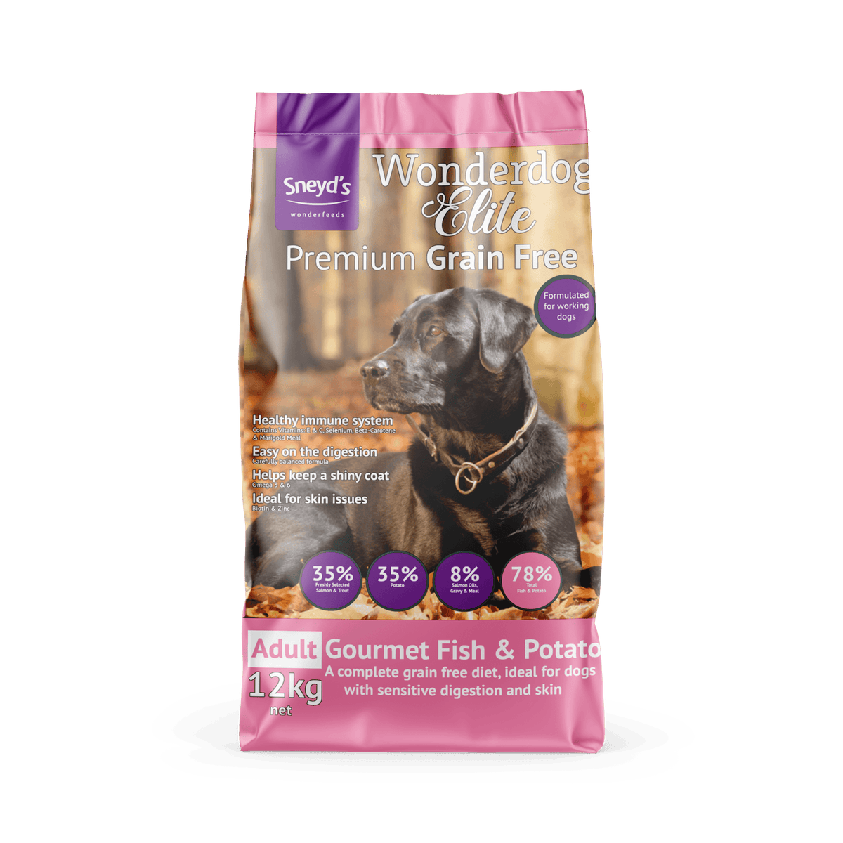 Sneyds Wonderdog Elite Fish Grain Free 12kg