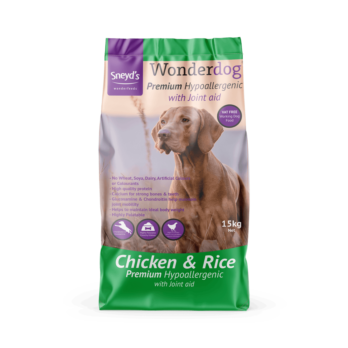 Sneyds Wonderdog Premium Chicken 15kg
