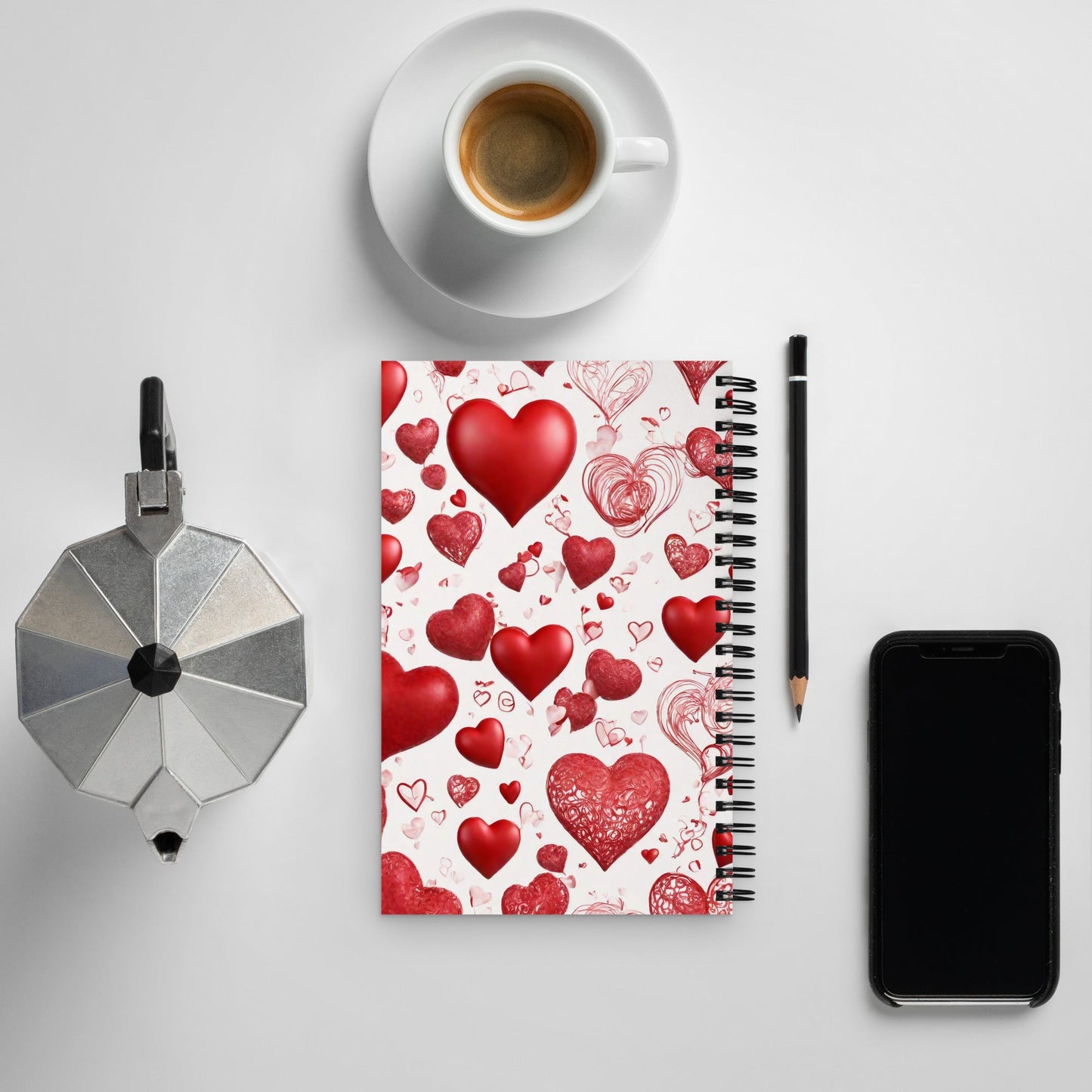 3D Art Spiral Notebook — AI Designed Cover