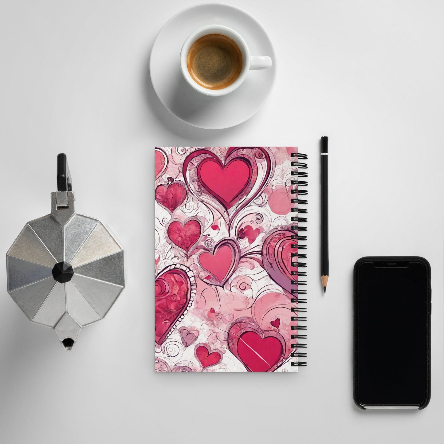 Abstract Spiral Notebook — AI Designed Cover