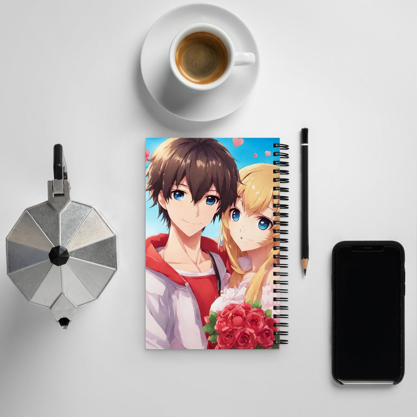 Anime Spiral Notebook — AI Designed Cover