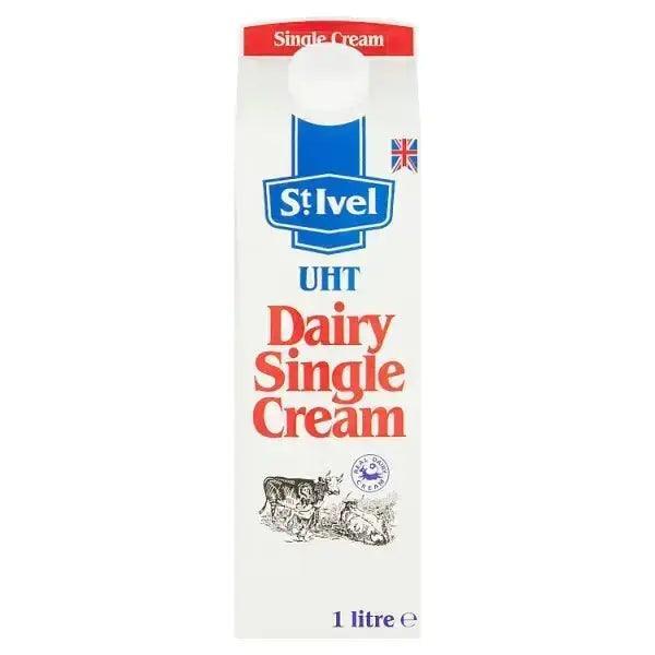St Ivel UHT Dairy Single Cream 1 Litre