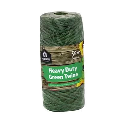 50m Heavy Duty Green Jute Garden Twine Strong Plant Support String
