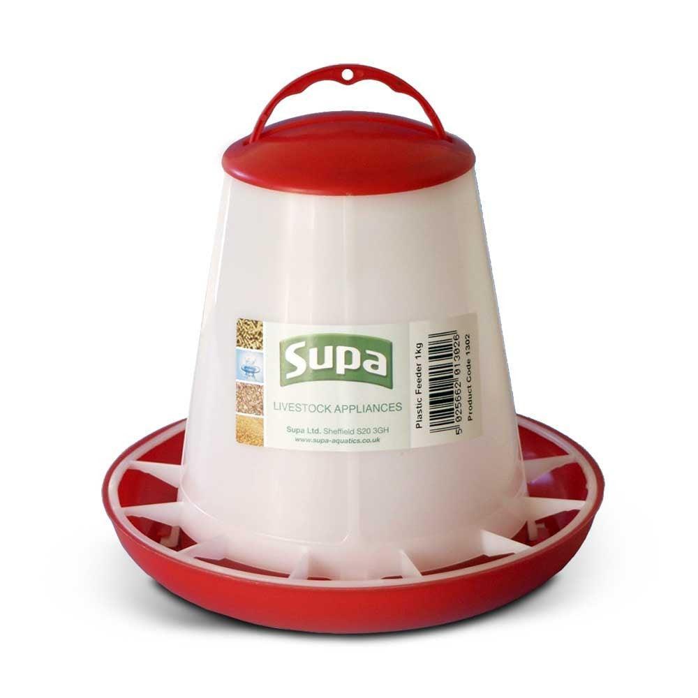 Supa Red and White Poultry Feeder 3kg - Case of 3