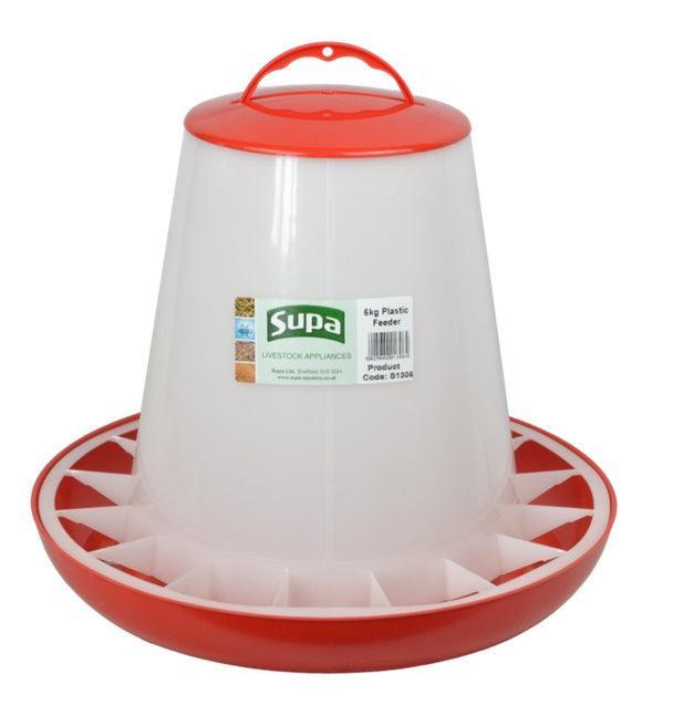 Supa Red and White Poultry Feeder 6kg - Case of 3