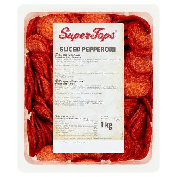 Super Tops Sliced Pepperoni 1kg