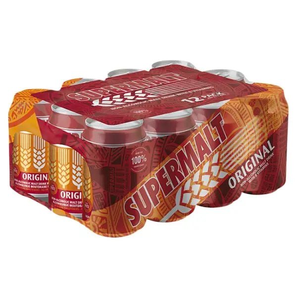 Supermalt Original Non-Alcoholic Malt Drink with B Vitamins 12 x 330ml (Case of 12)