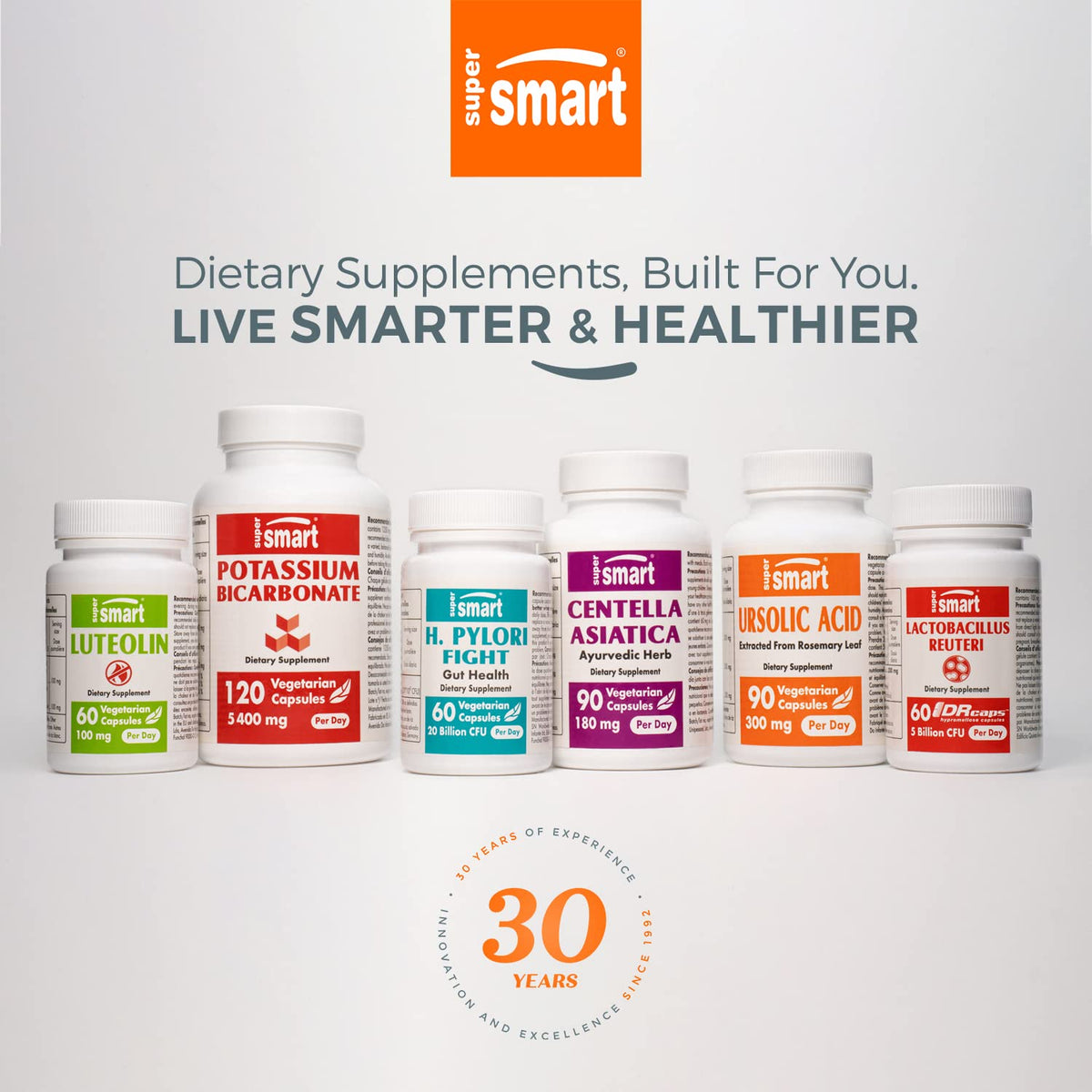 Supersmart Acetyl L-Carnitine Arginate 1000 mg - Brain Health Supplement | Non-GMO & Gluten Free | 120 Veg Capsules