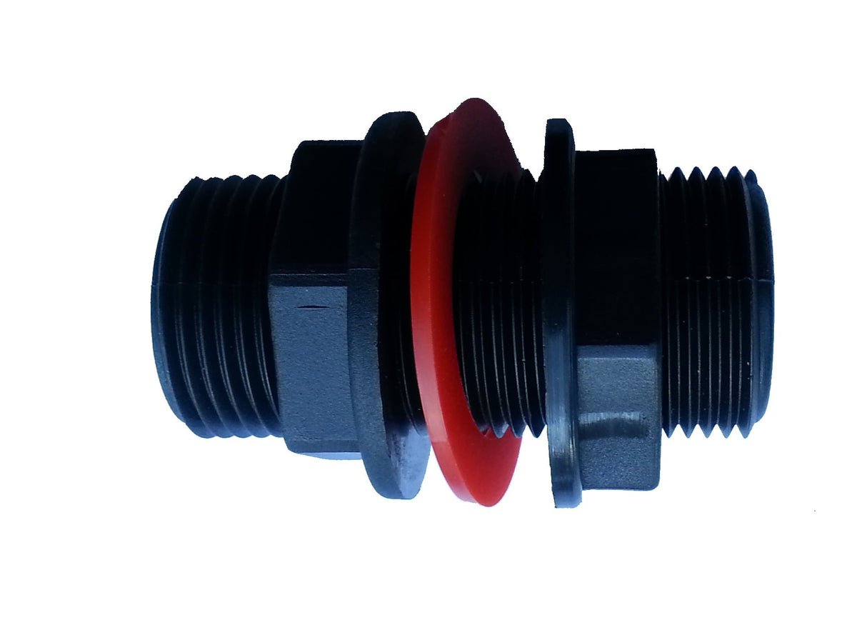 Tank Connector with Washer 1" BSPM