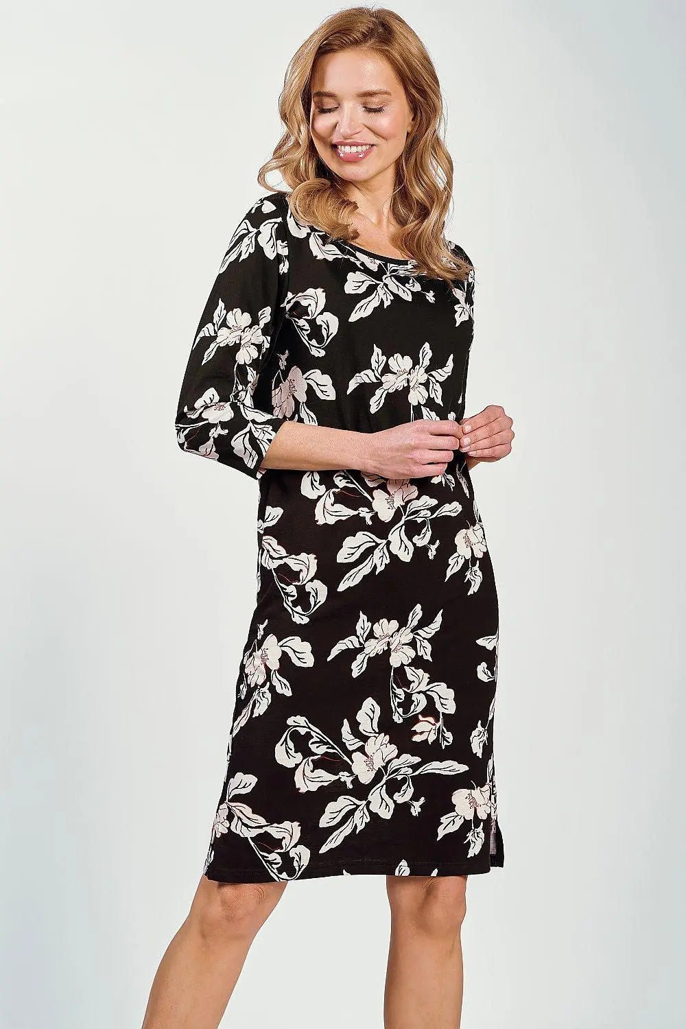 Taro semi-circular neckline Nightshirt