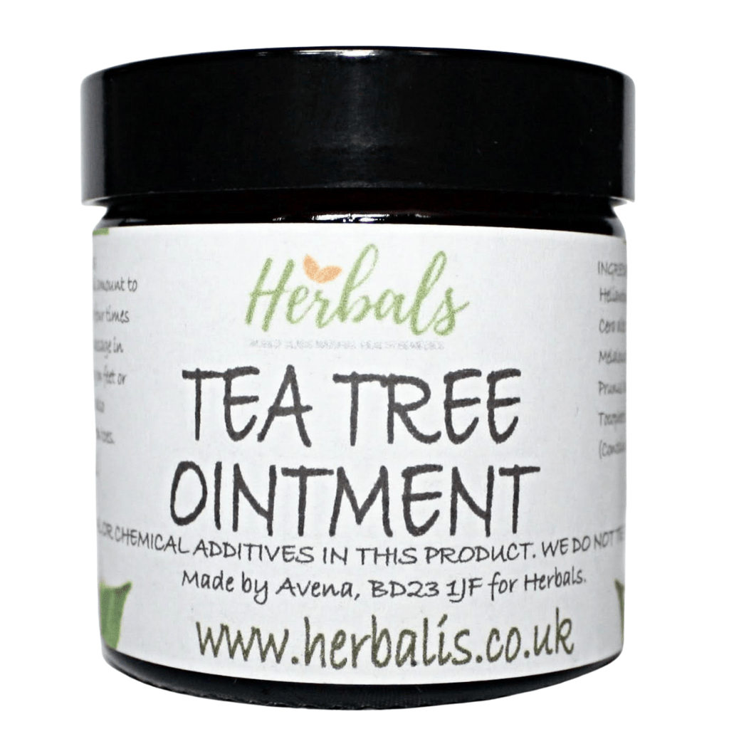 Herbalshire Tea Tree Oil Balm with Beeswax – Natural Tea Tree Ointment for Skin Support