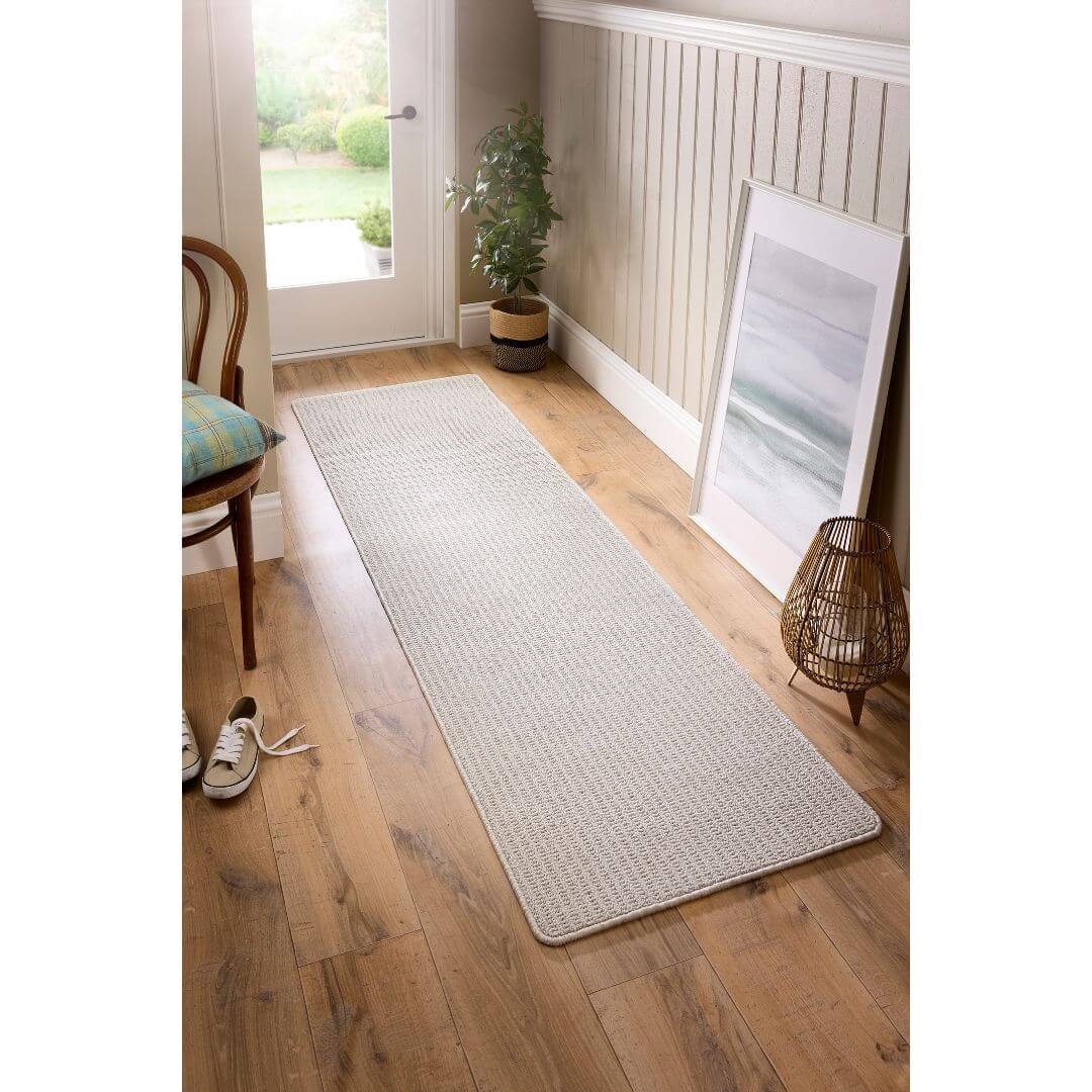 Textured Washable Mat and Runner Plain