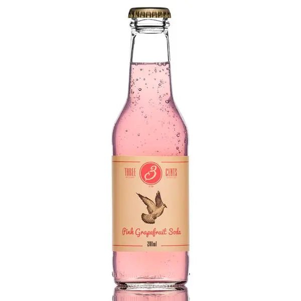 Three Cents Pink Grapefruit Soda 24 x 200ml