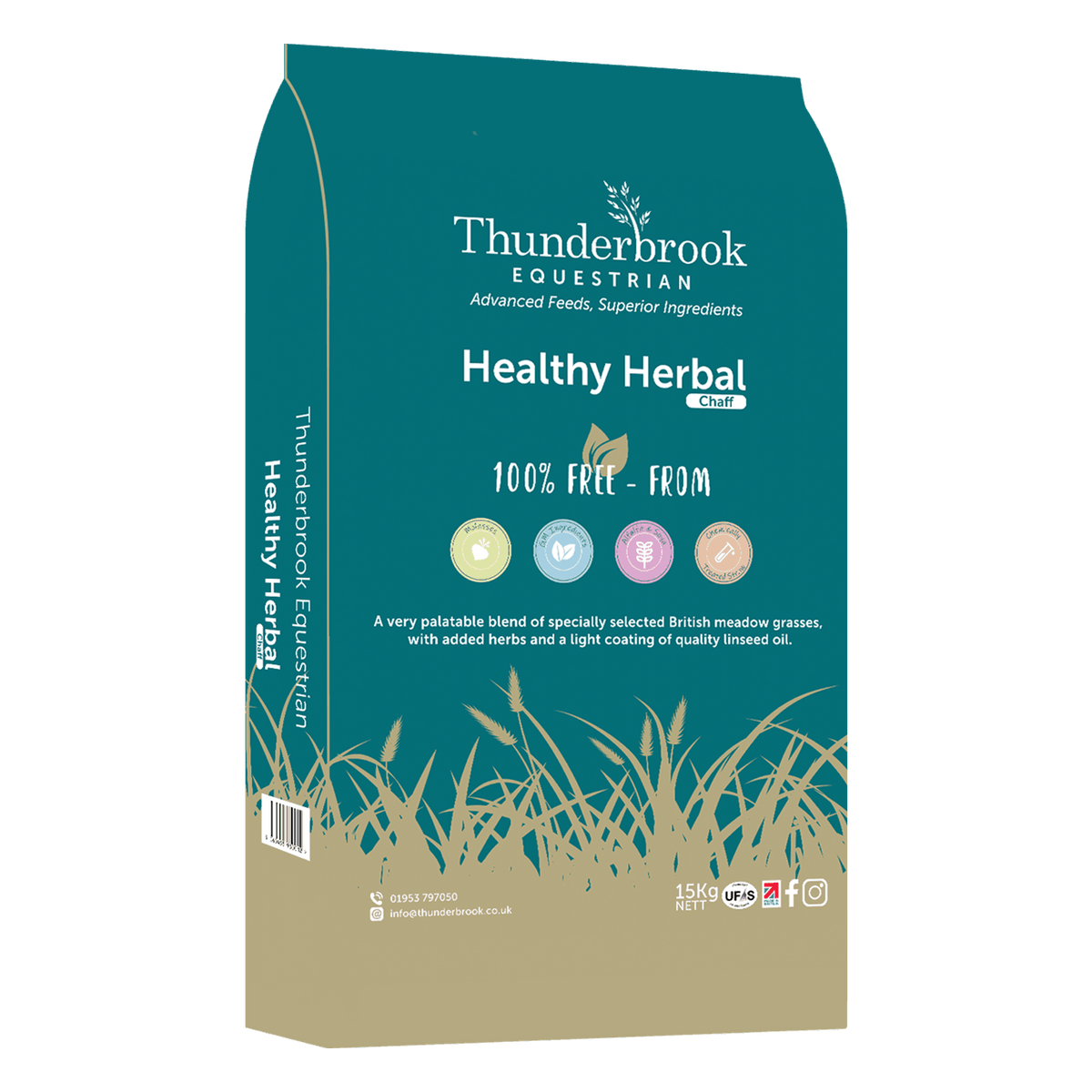 Thunderbrook Equestrian Healthy Herbal Chaff 15kg