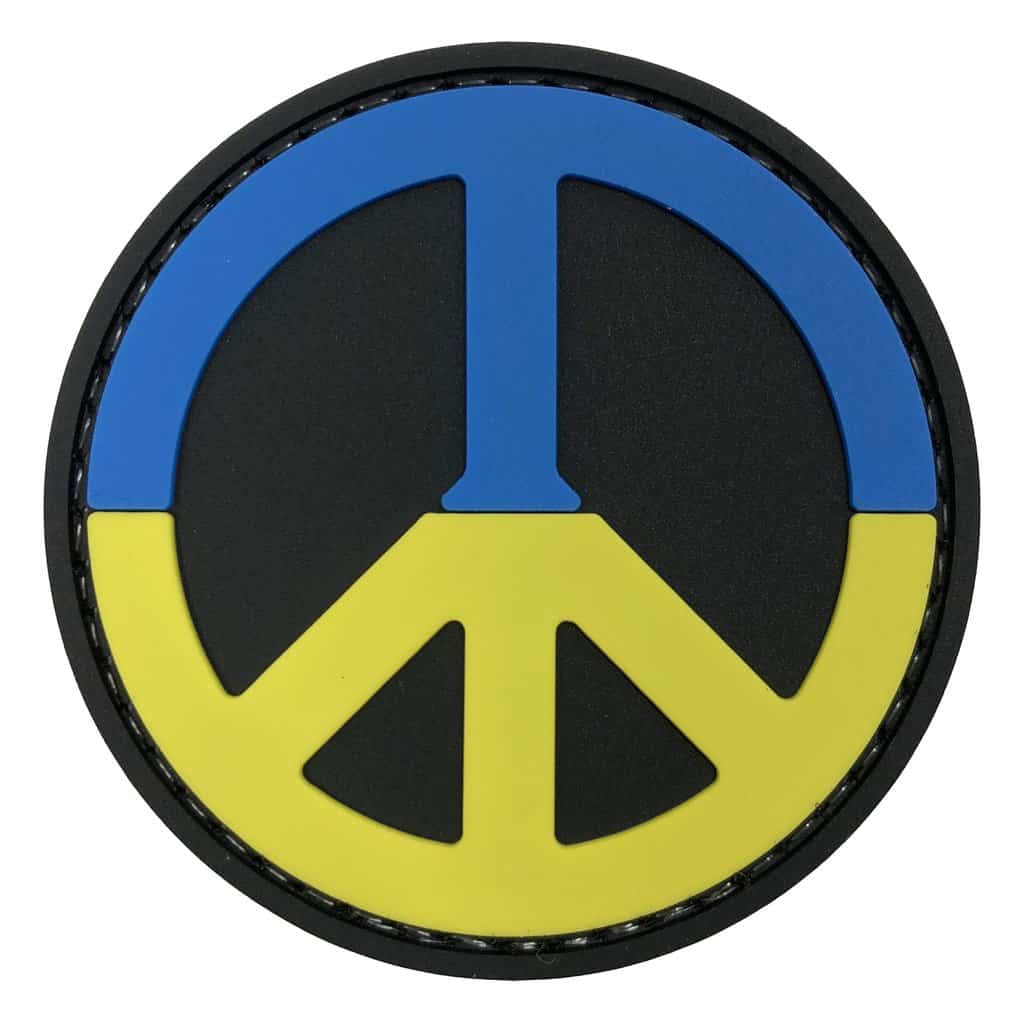 TPB Ukraine peace sign (Ukraine charity patch)