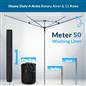 50M Rotary Airer Dryer Cover Metal Spike